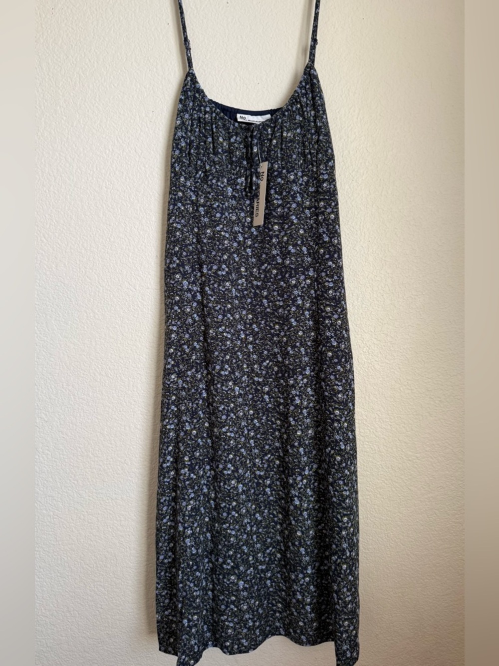 No Boundaries Navy Floral Midi Dress